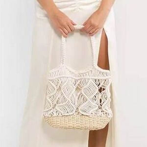 Boardwalk Babe Macrame tote bag